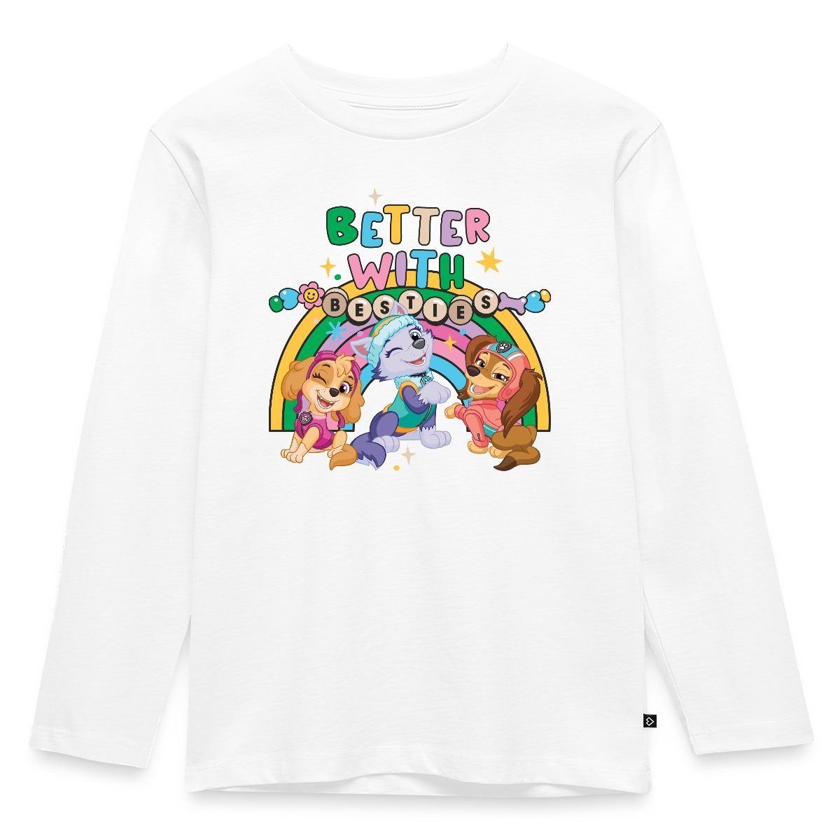 Spreadshirt T-Shirt Paw Patrol Skye Everest & Liberty Beste Freunde Kinder Premium Langarm (1-tlg)