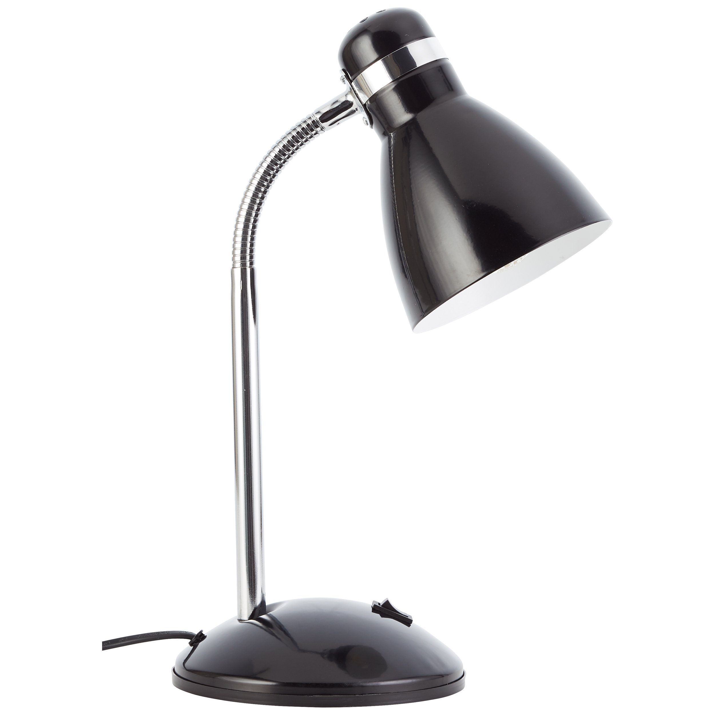 Lightbox Tischleuchte, ohne Leuchtmittel, Schreibtischlampe, 34 x 14 cm, E27,  max. 25 W, schwenkbar, schwarz