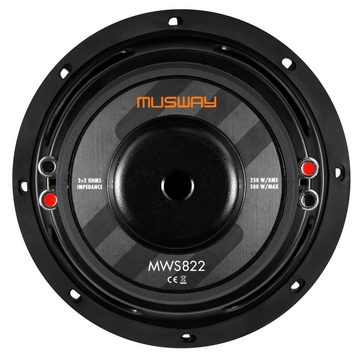 Musway MWS822 8? FLAT Subwoofer 8? (20 cm) FLACH Subwoofer Auto-Subwoofer (250 W, Musway MWS822, 8“ FLAT Subwoofer 8“ (20 cm) FLACH Subwoofer)