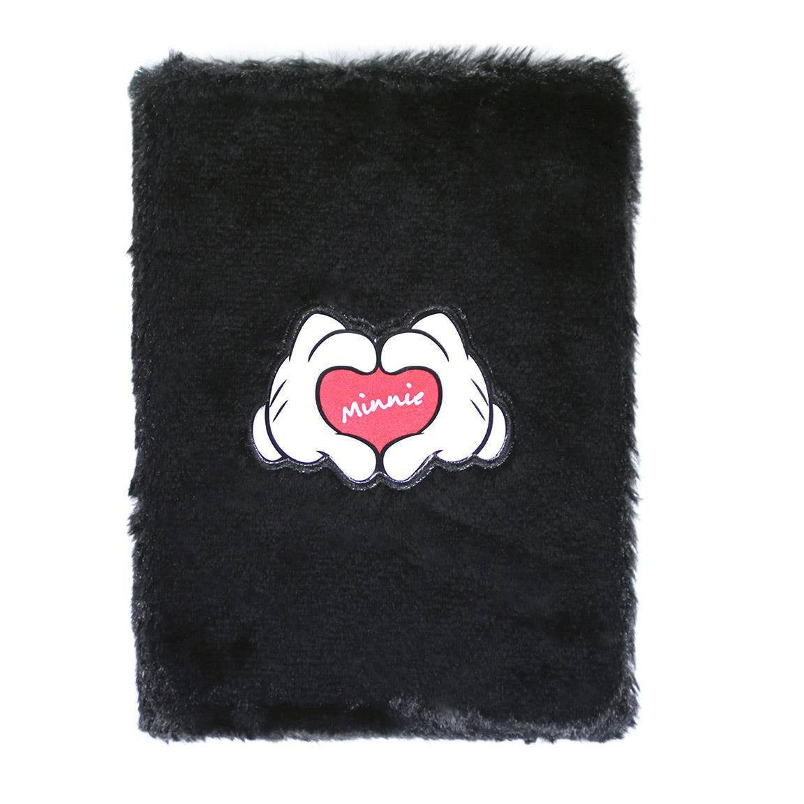 Cerda Notizbuch Disney Premium Plüsch Notizbuch A5 Minnie, Offizielles Disney Minnie Mouse Plüsch-Notizbuch