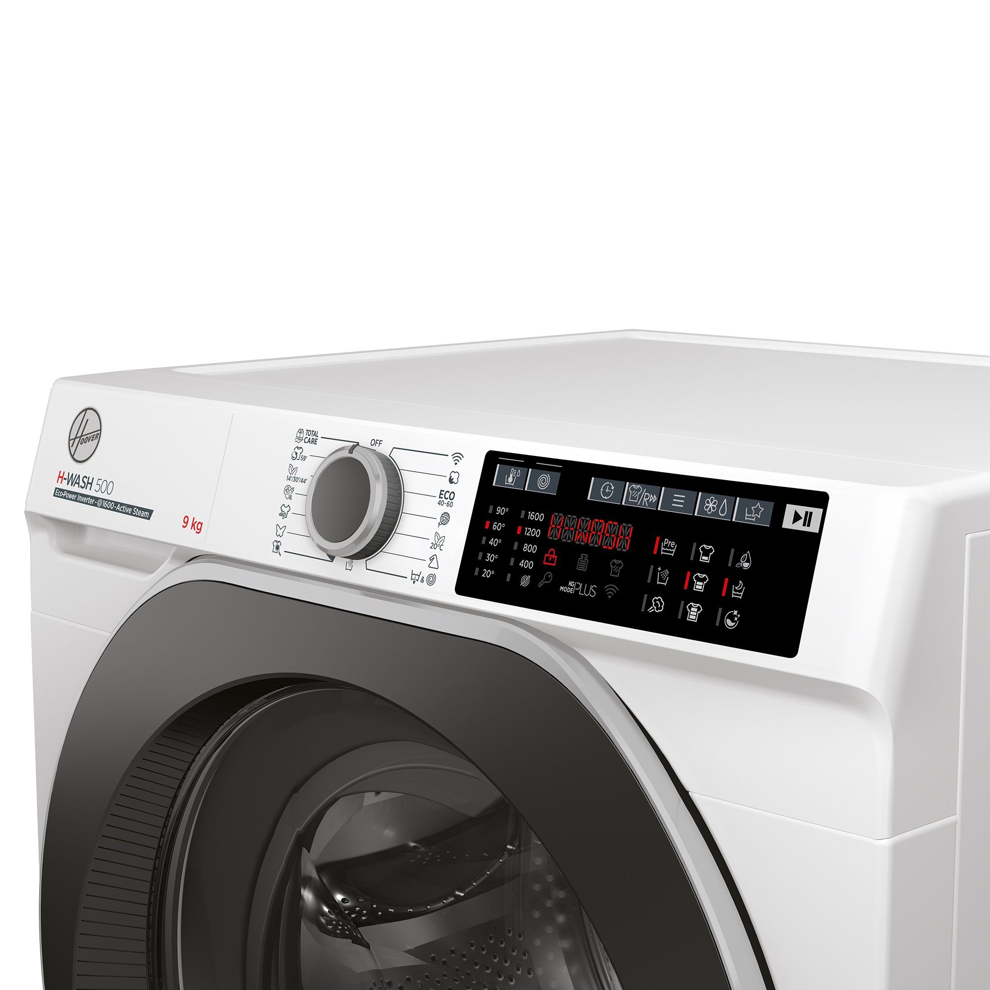 Hoover Waschmaschine HWQ 69AMBS/1-S, 9 kg, 1600 U/min, Dampffunktion, Wi-Fi + Bluetooth, Startzeitvorwahl – Bild 4 von 5