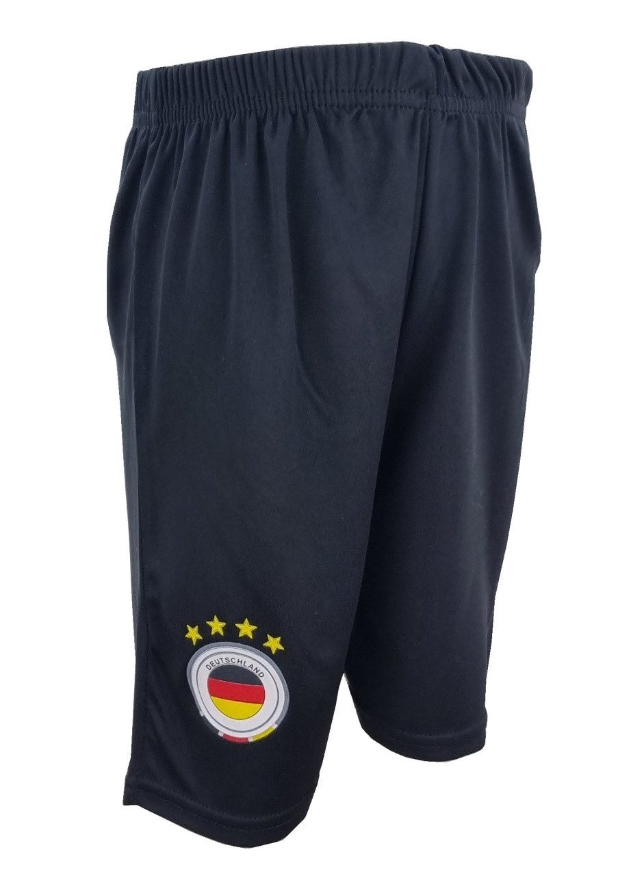 Fashion Boy Fußballtrikot Personalisiertes Fußball Fan Set Deutschland Trikot + Shorts, JS1 (Set, 2, Trikot + Shorts)
