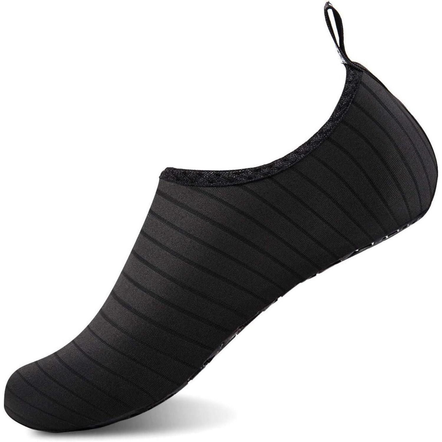 Badeschuhe Damen Herren Strandschuhe Aquaschuhe 40 41 EU Schwarz Wasserschuh