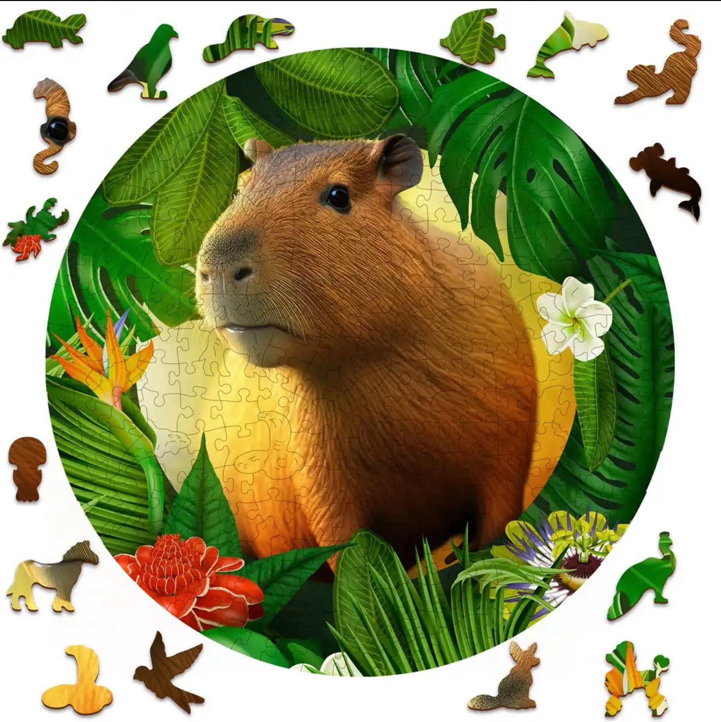 Wooden City Puzzle Holzpuzzle CAPYBARA 250-teiliges Tierpuzzle für Kinder & günstig online kaufen