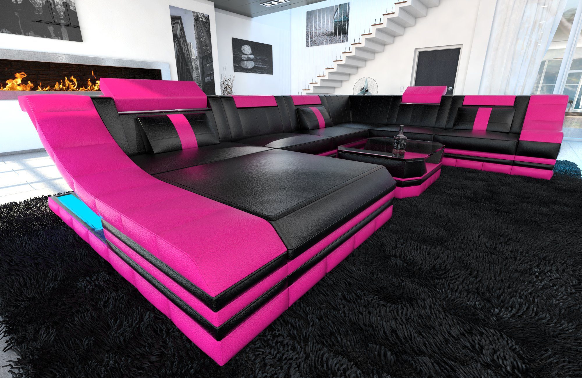 Sofa Dreams Wohnlandschaft Ledercouch Sofa Leder günstig online kaufen