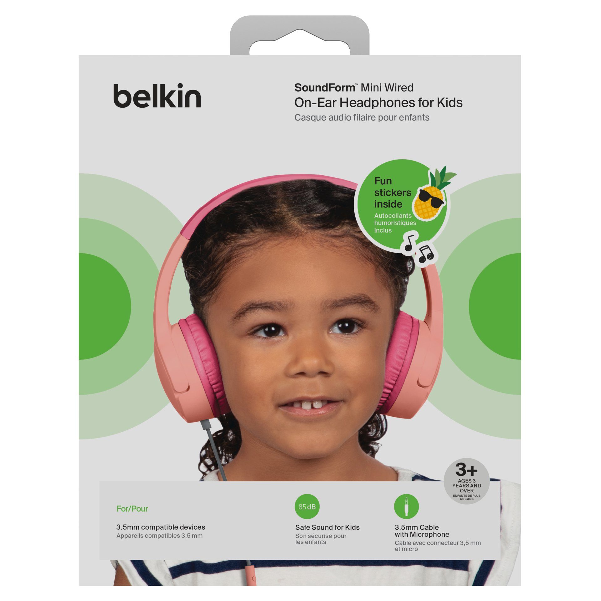 (kabelgebunden) SOUNDFORM On-Ear-Kopfhörer Mini Belkin Pink