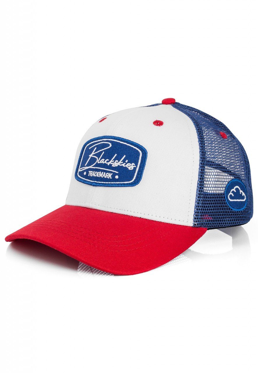 Race Cap Baseball Baseball Weiß-Blau-Red Blackskies Cap