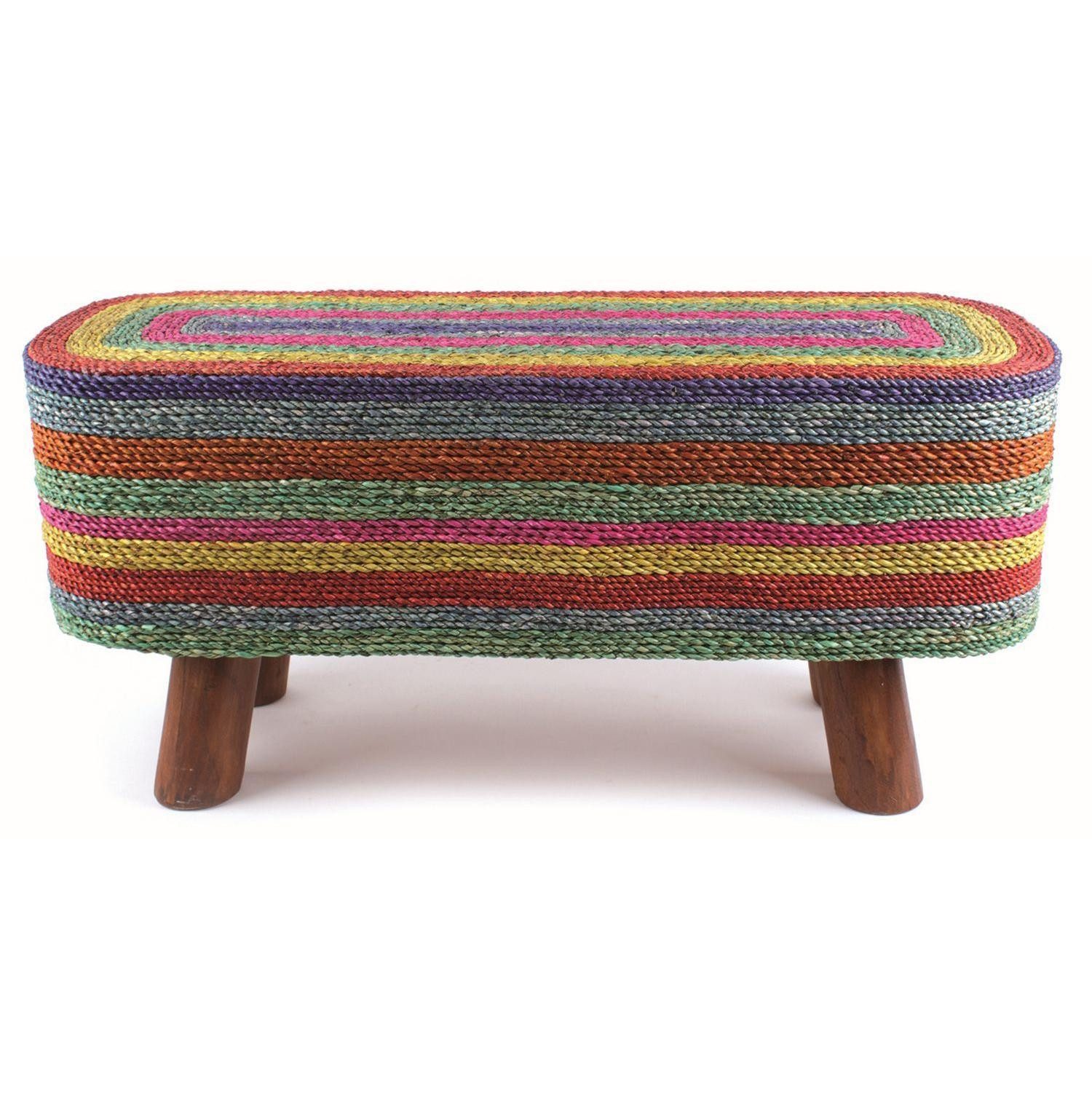 El Puente Sitzbank Sitzbank "Regenbogen", Handmade, Fair Trade