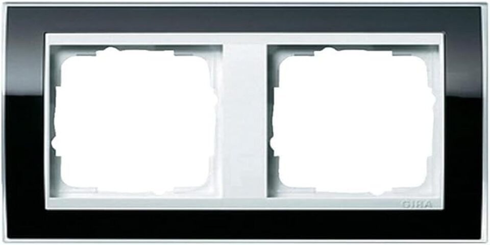 Abdeckrahmen GIRA 0212733 Abdeckrahmen 2fach Zwischen rahmen RW gl.
