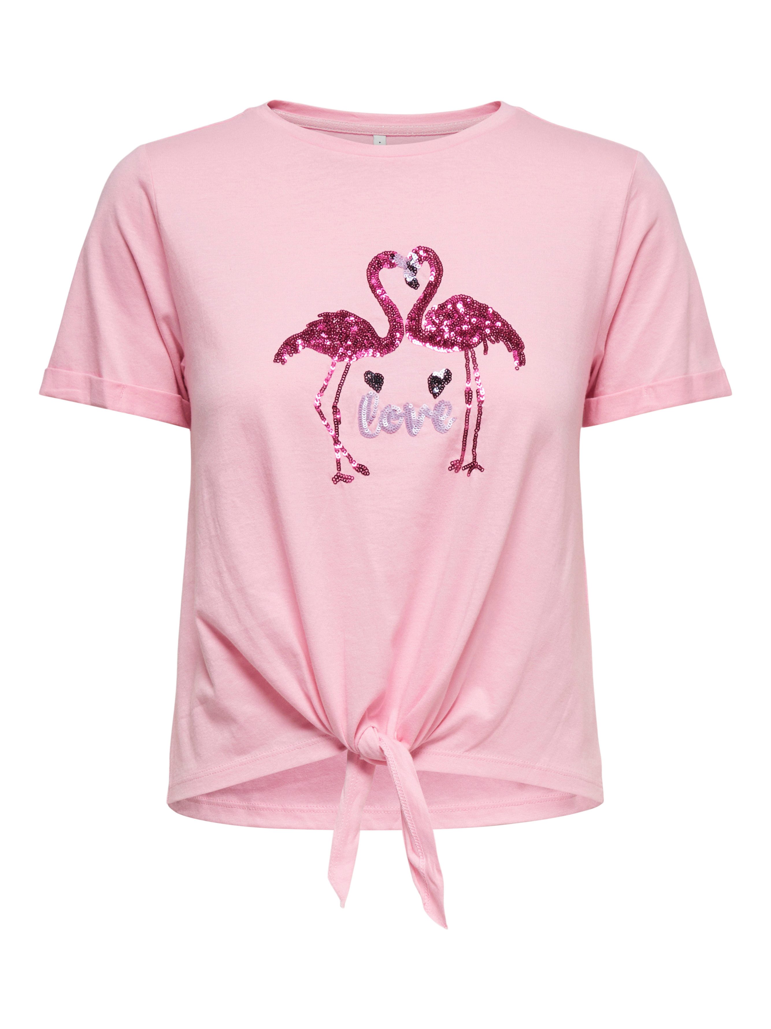 ONLY Kurzarmshirt ONLDORA S/S KNOT FOLD-UP TOP JRS Baumwolle, regular fit, günstig online kaufen