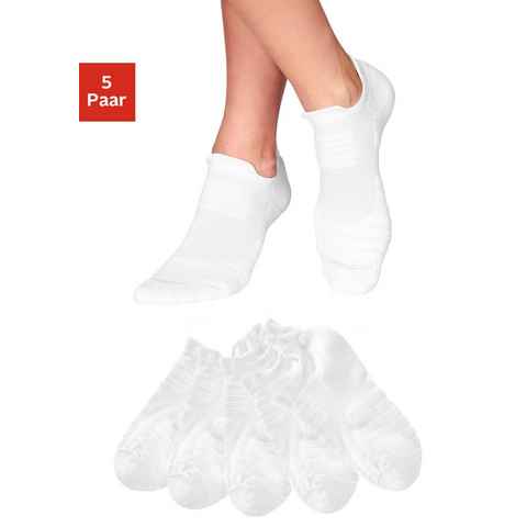 LASCANA ACTIVE Sneakersocken (Packung, 5-Paar) mit Frottee Details