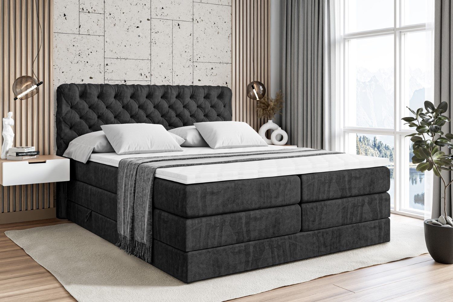 ALTDECOR Boxspringbett BOXI8 KING (Multipocket-Matratze H4, günstig online kaufen