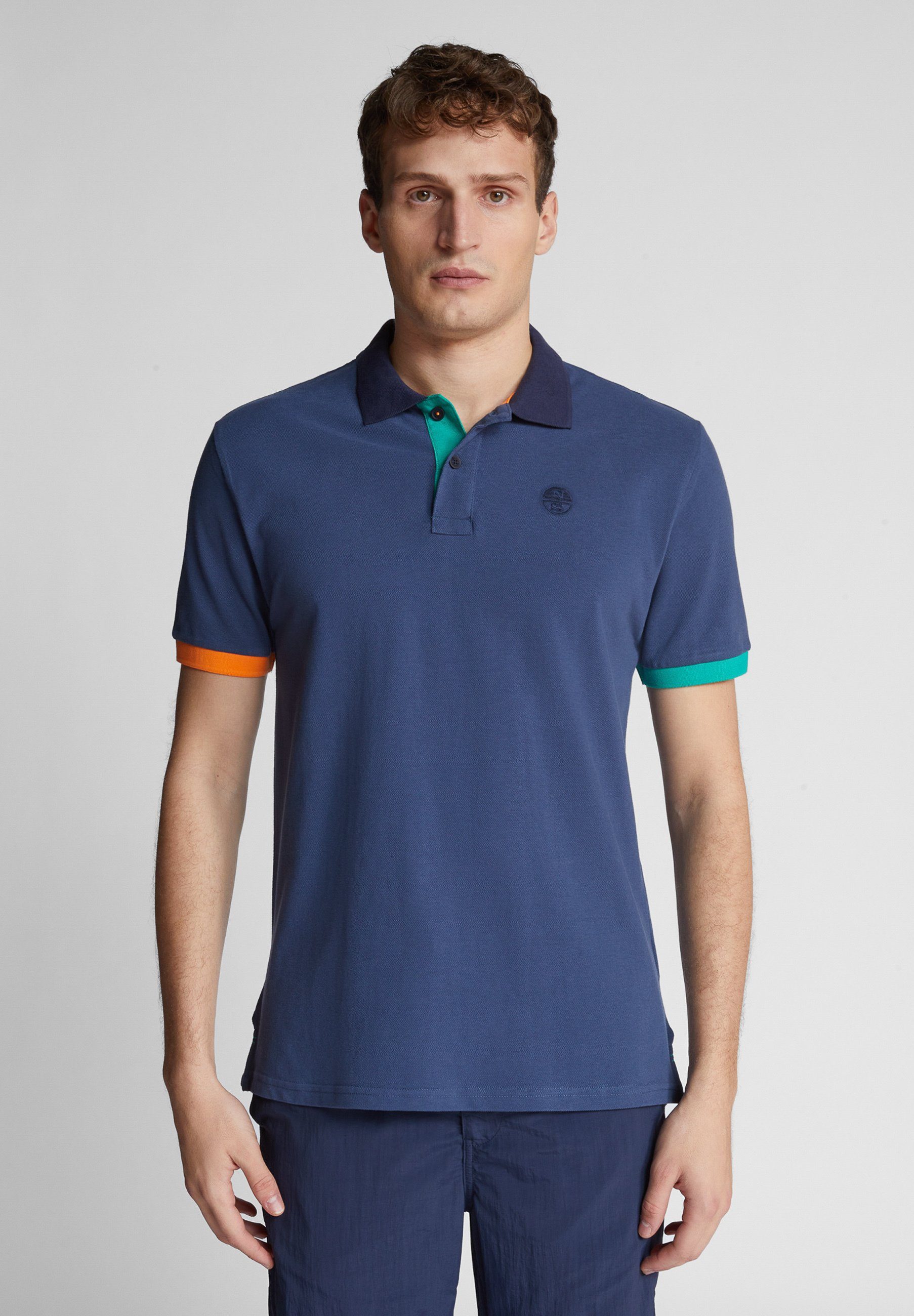 North Sails Poloshirt Polo mit Colour-Block