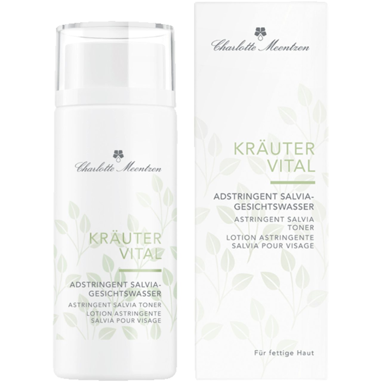 Charlotte Meentzen Gesichtspflege Kräutervital Adstringent Salvia-Gesichtswasser, Fettige Haut