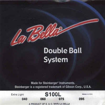 La Bella Saiten, (Bass Saiten 40-095 Double Ball Steinberger Headless 4saitig), Bass Saiten 40-095 Double Ball Steinberger Headless 4saitig - Saiten