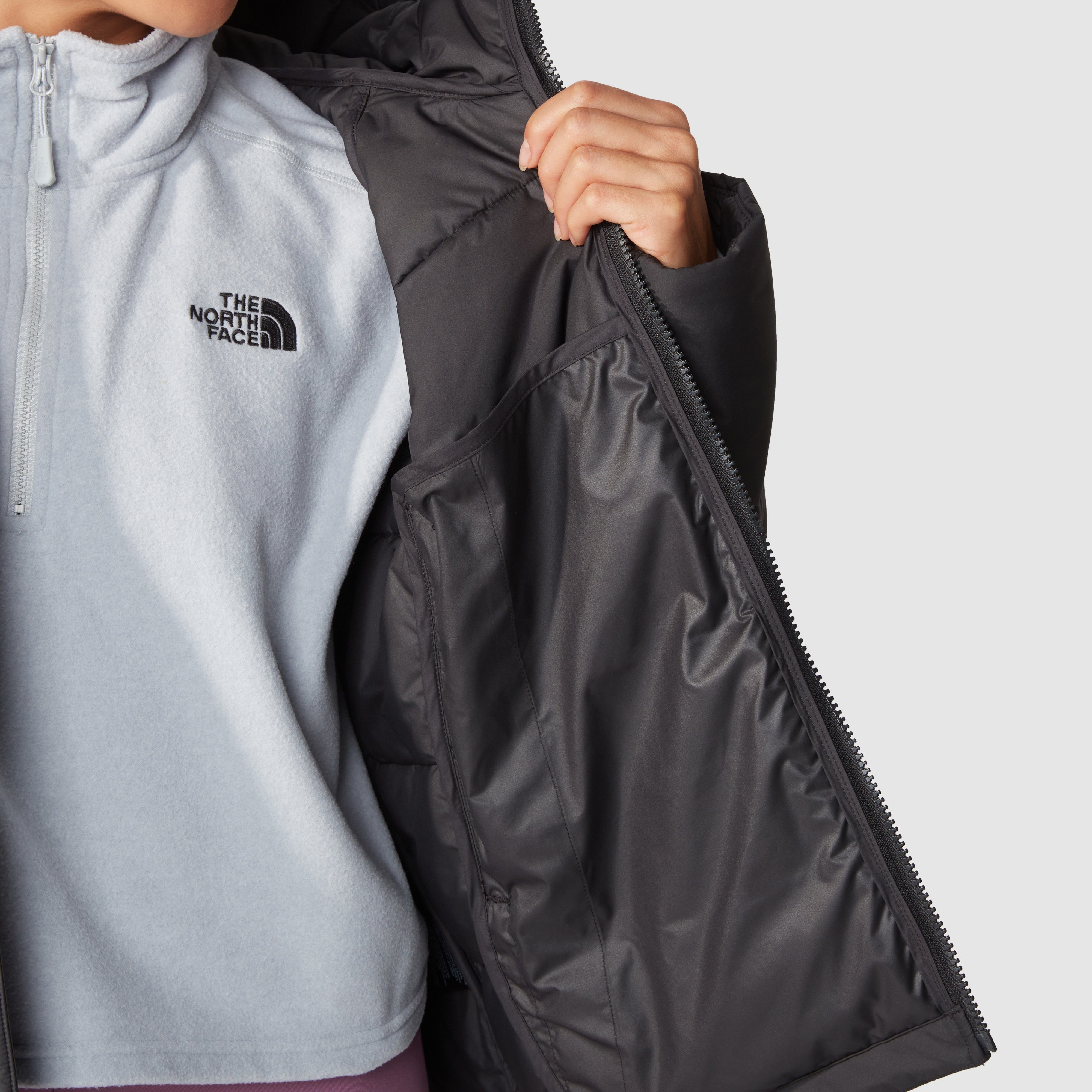 The North Face Funktionsjacke W Logodruck HOODIE black SYNTHETIC HYALITE mit