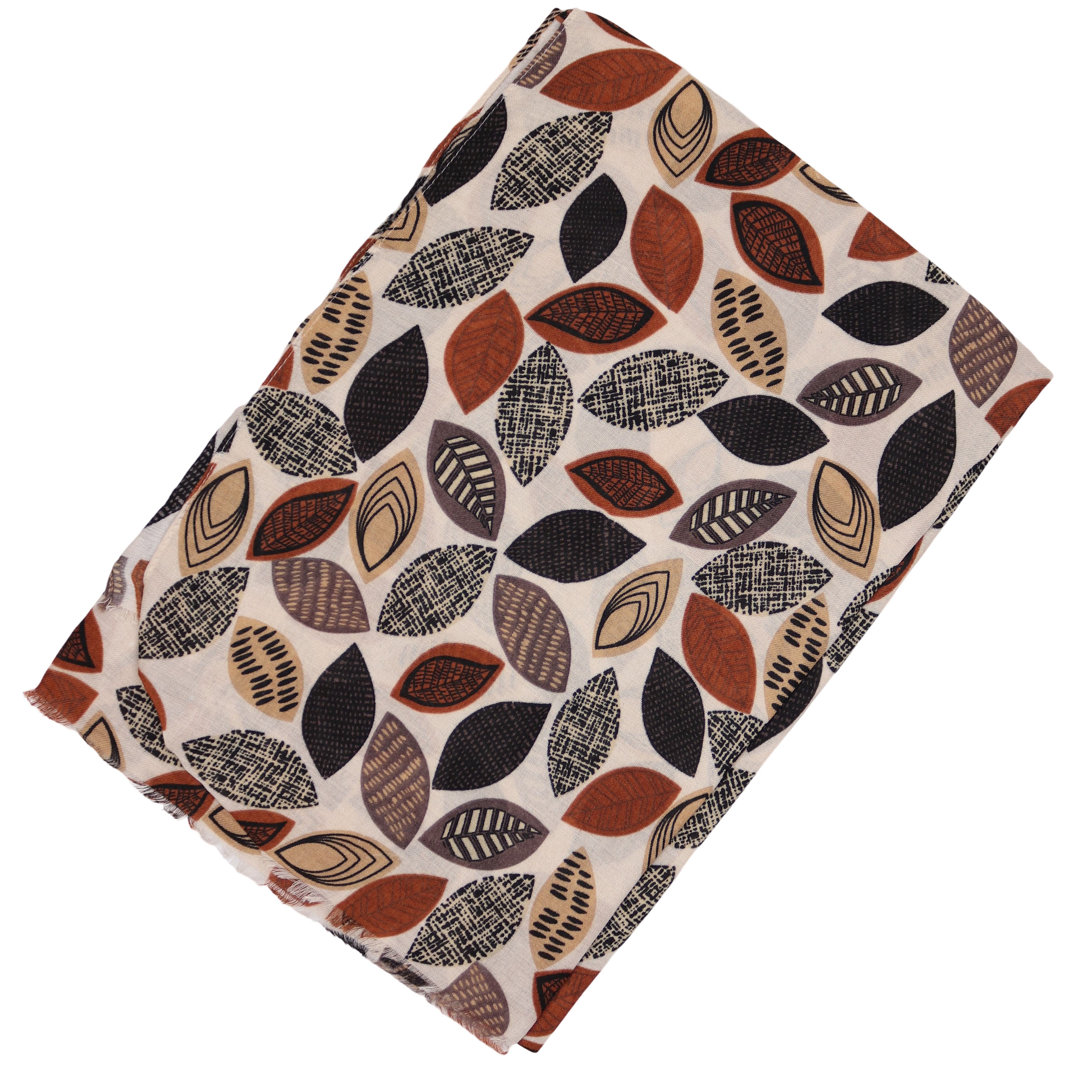 MIRROSI Modeschal Weich XXL ca.90x180cm Schal Bunt Blatt Muster, (Neue Kollektion Herbst/Winter 2025; ca. 165 Gramm), Damen Halstuch ideal für Herbst und Winter oder Ganzesjahr