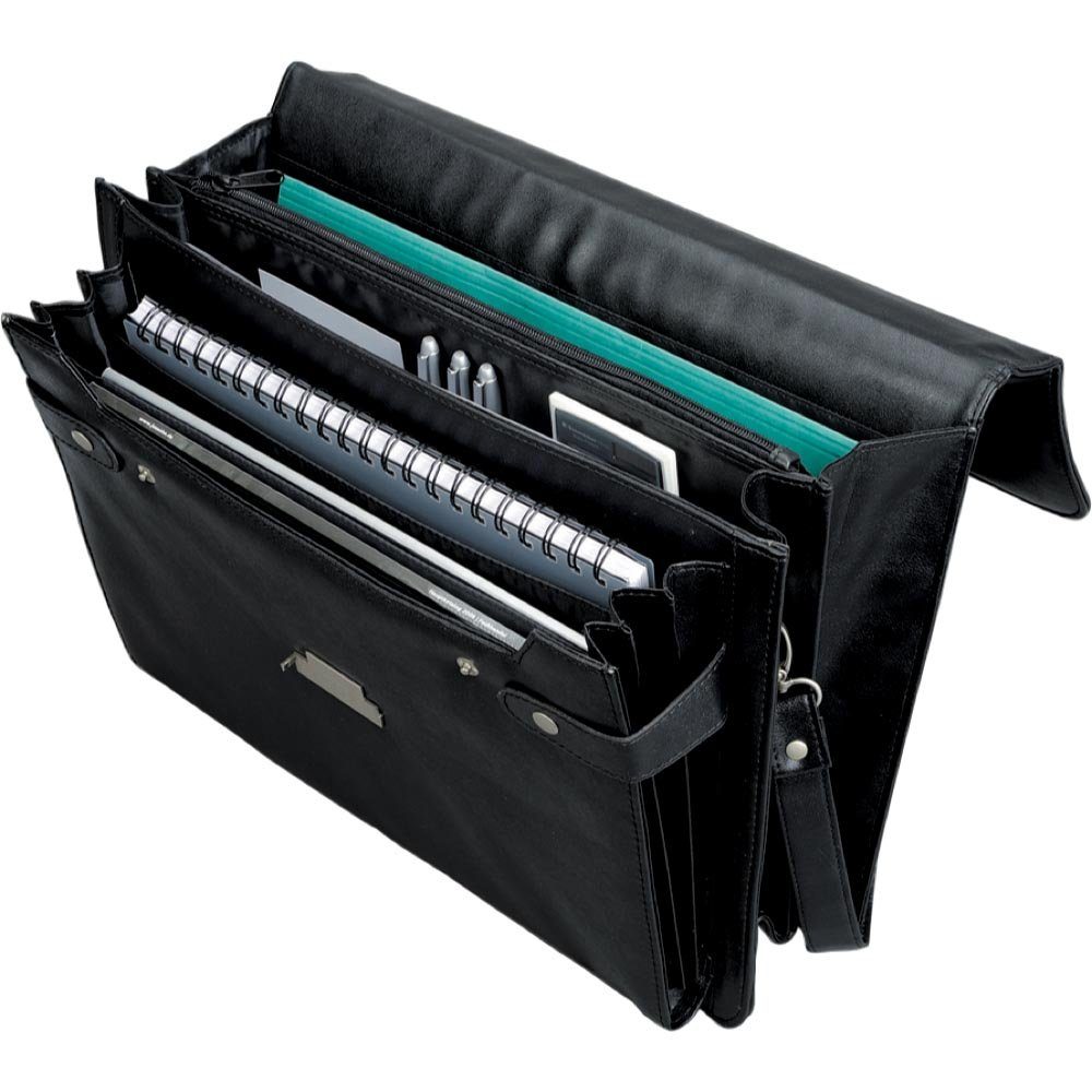 Alassio® Umhängetasche 1 Aktentasche CANTANA Lederimitat - schwarz (1-tlg) günstig online kaufen