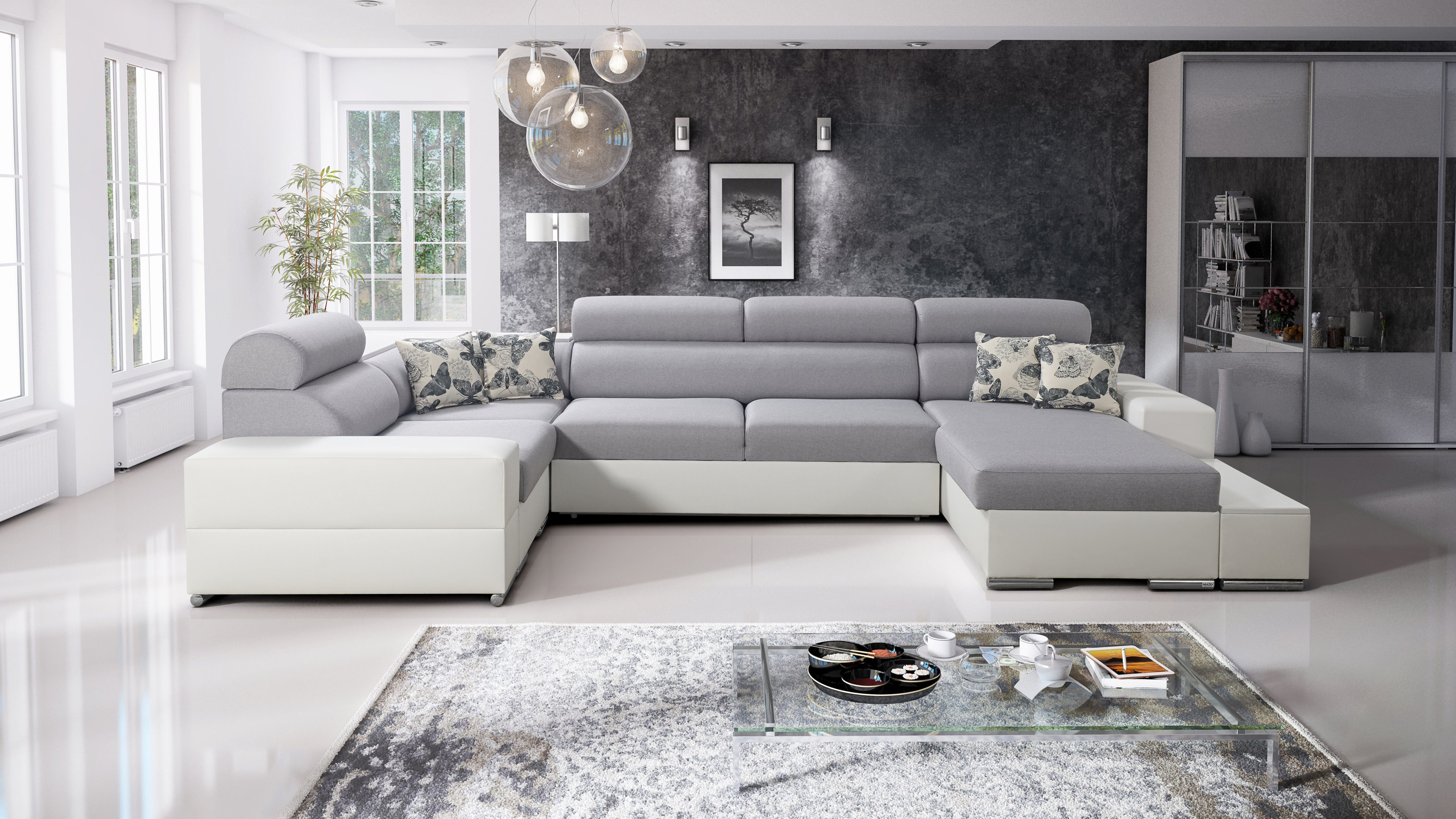 Best for Home Ecksofa ALEX MINI - Schlaffunktion & Bettkasten für das Moderne Wohnzimmer, - Entdecken Sie Ihre Neue Eckcouch! TWIST18+EKJI