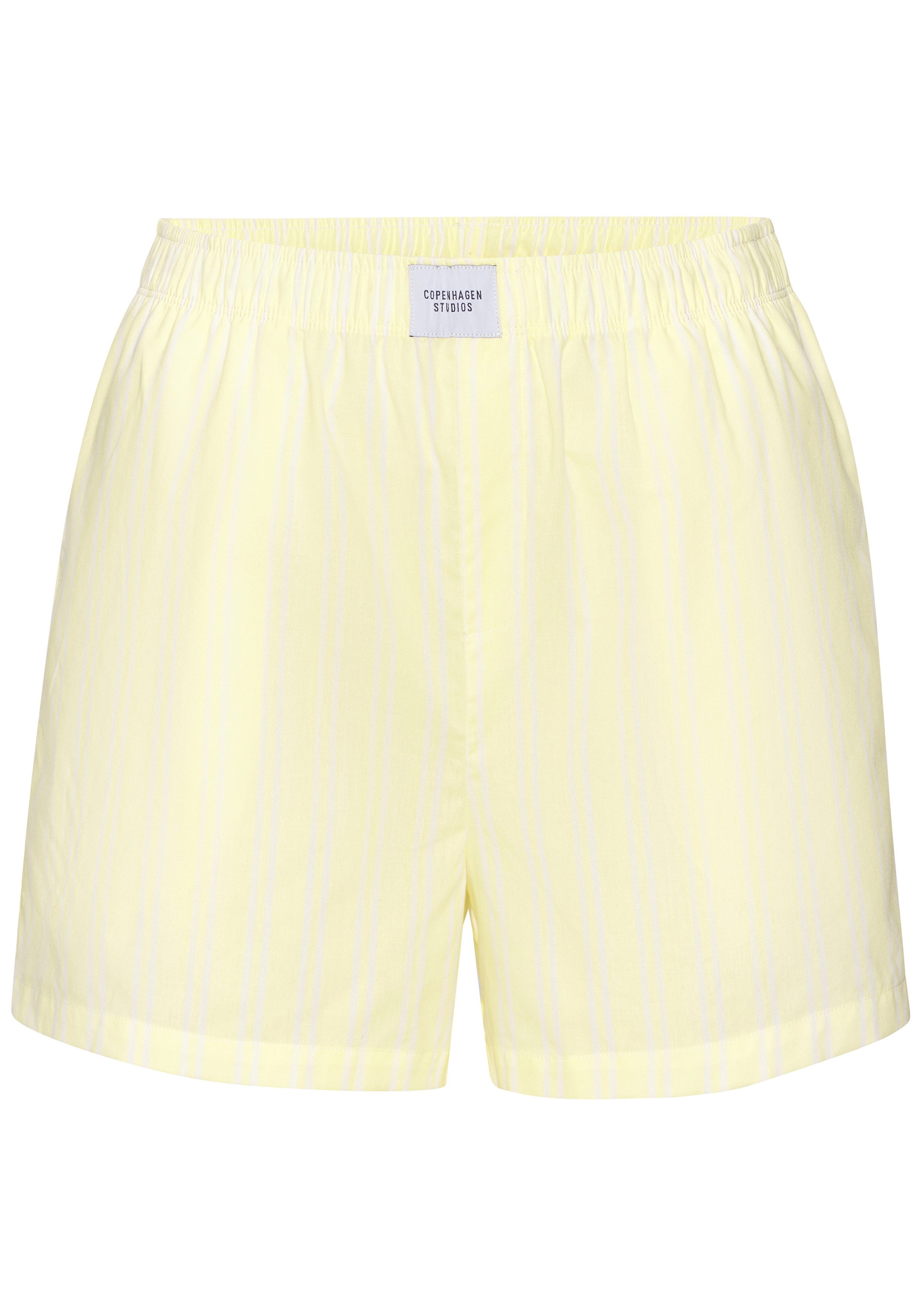 Copenhagen Studios Pyjamashorts aus fein gewebter Baumwoll-Qualität