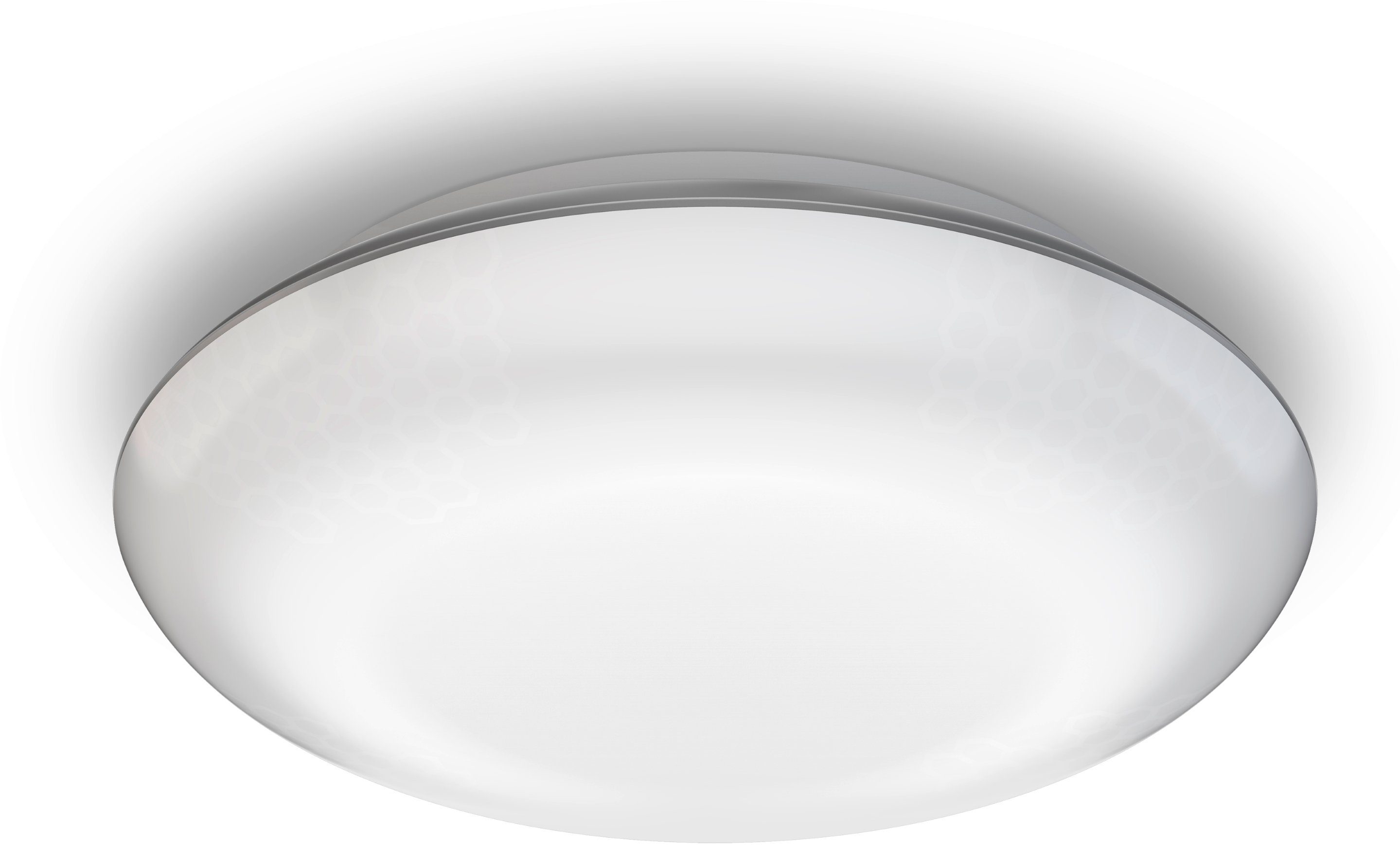 steinel LED Außen-Deckenleuchte DL Vario Quattro, Bewegungsmelder, Leuchtdauer einstellbar, Nachtlichtfunktion, Softlichtstart, Tageslichtsensor, LED fest integriert, Warmweiß