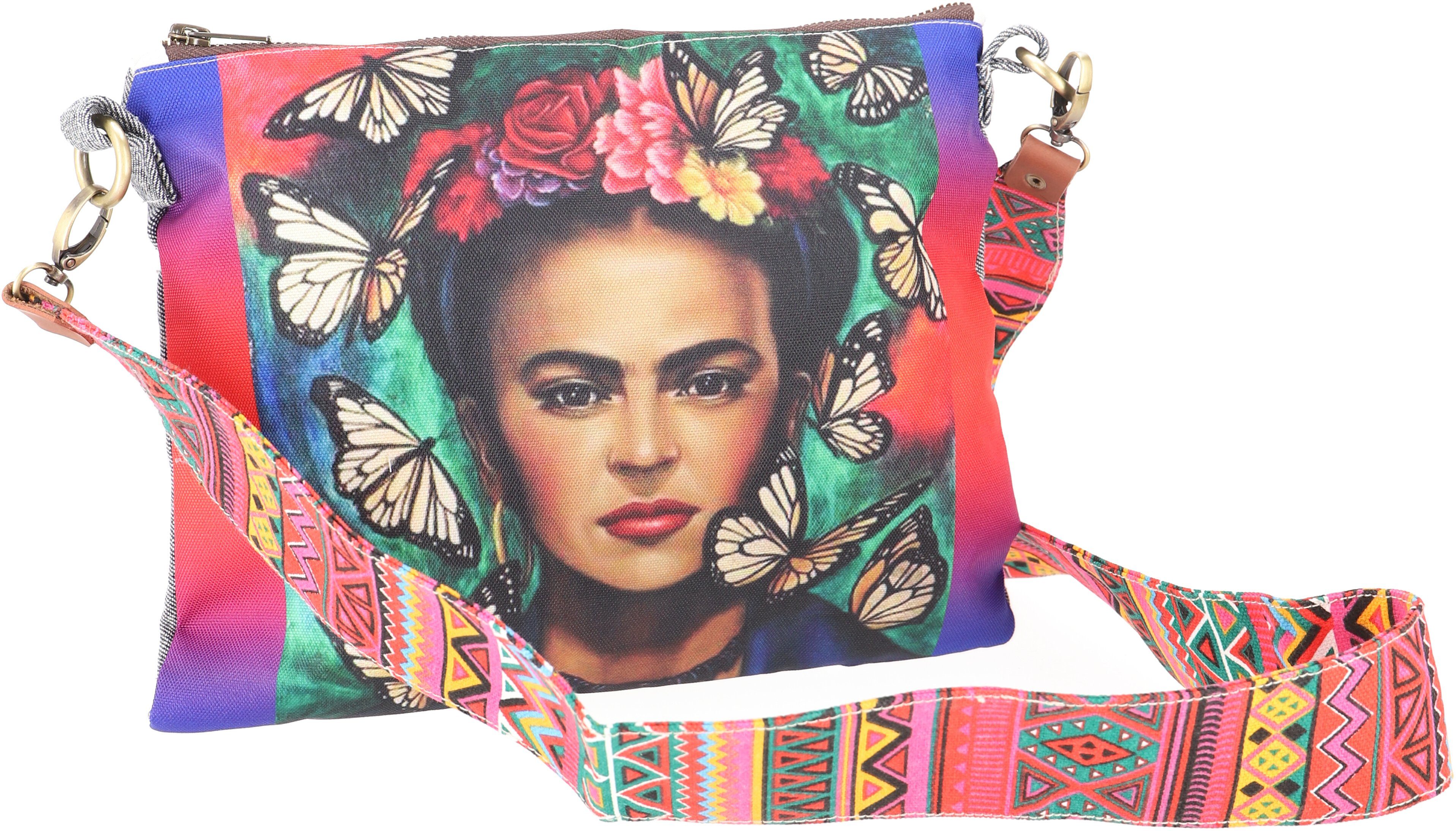 Guru-Shop Schultertasche Farbenfrohe Schultertasche - Mexiko