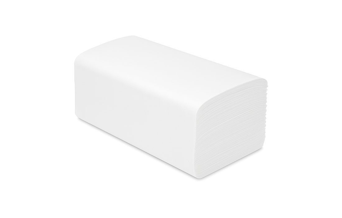 Lauroo Papierhandtuch Papierhandtücher 24×21 cm, 3750 Blatt, 2-lagig, Falthandtücher (3750-St), ZZ/V-Falz – saugstark & reißfest für Küche, WC & Gewerbe