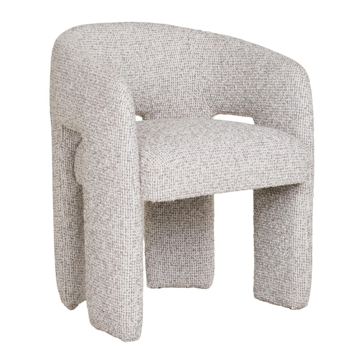 House Nordic Sessel MONROE, Beige, Stoffbezug, B 58 x H 74 x T 55 cm