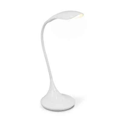 home sweet home Schreibtischlampe »Schreibtischlampe Leselampe WING weiß - LED 480lm 3000K - 37,5cm - Touch - Dimmer«