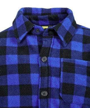 Northern Country Flanellhemd (als Jacke offen oder Hemd zugeknöpft zu tragen) warm gefüttert, mit 5 Taschen, mit verlängertem Rücken, Flanellstoff
