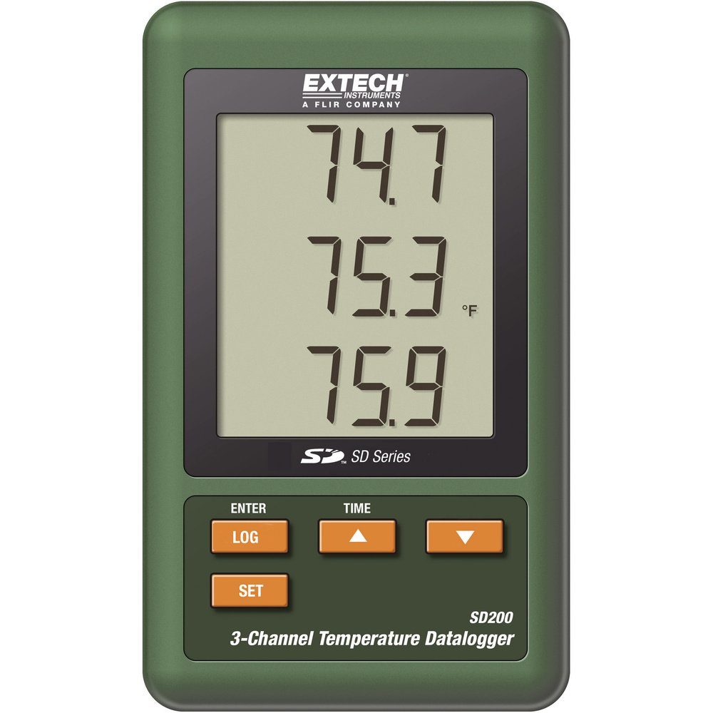 Extech Klimamesser Temperatur-Datenlogger Extech SD200 Messgröße Temperatur -100 bis 1300, (SD200)