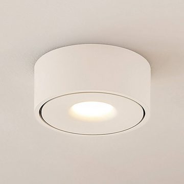 Arcchio LED Deckenleuchte Rotari, dimmbar, LED-Leuchtmittel fest verbaut, warmweiß, Modern, Aluminium, weiß, inkl. Leuchtmittel, LED Lampe