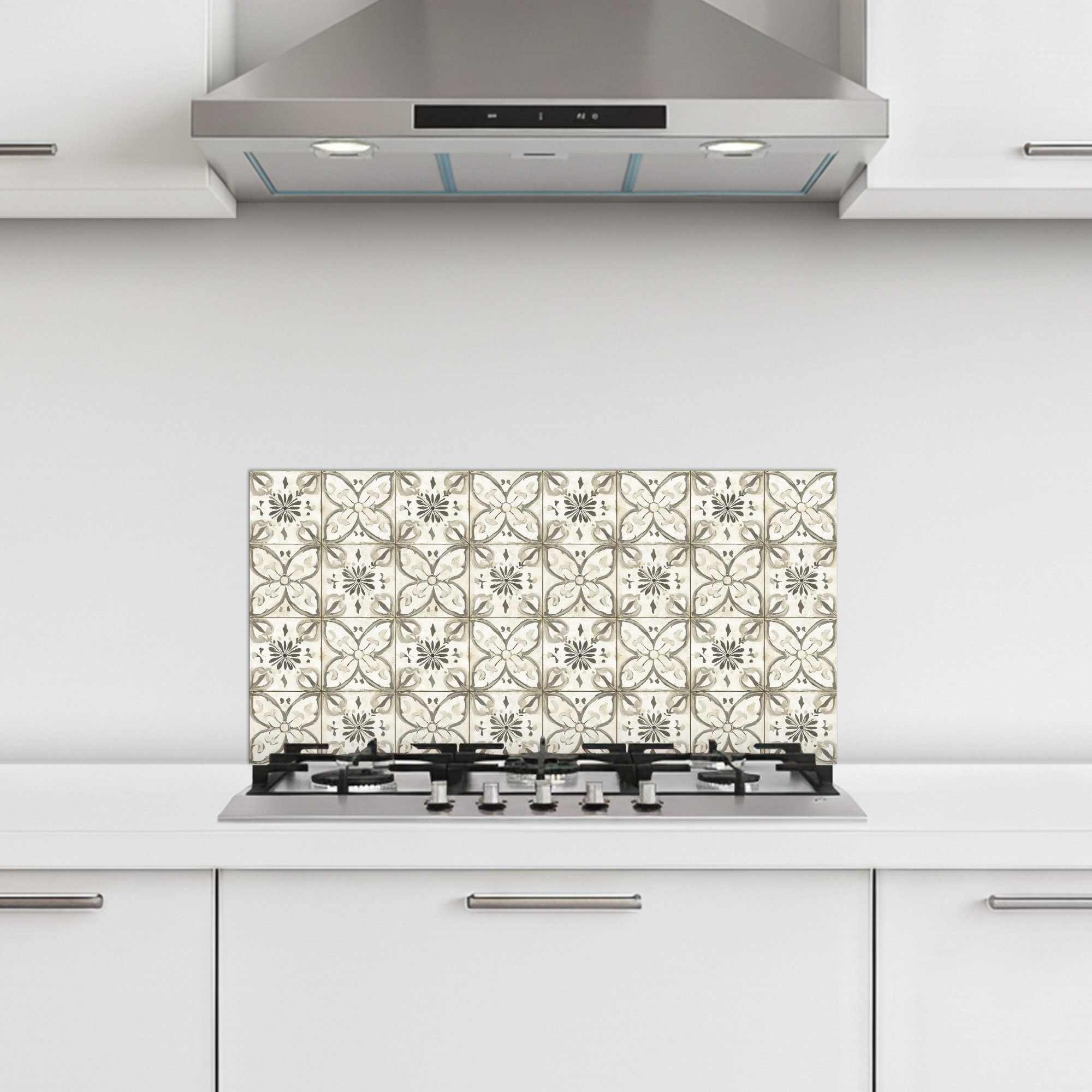 KitchenYeah Küchenrückwand selbstklebend Antik - Fliese - Beige, (1-tlg), Küchenrückwand, Spritzschutz, Kitchen, 60x30 cm