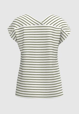 bianca T-Shirt JULIE in modernem Schnitt mit angesagtem Streifen-Muster