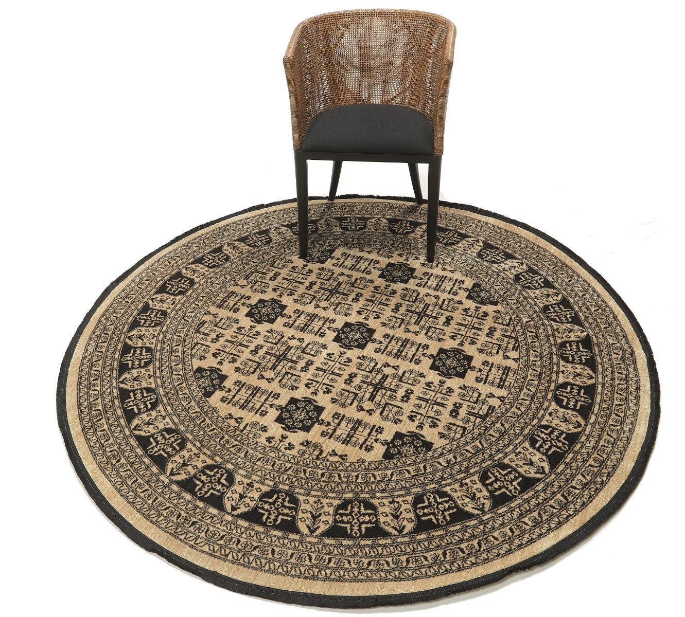 Carpet Avenue Teppich Alina - Afghan Khal Mohammadi 190x190, Rund, Höhe: 6 mm