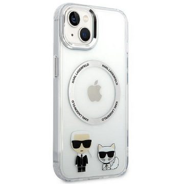 KARL LAGERFELD Handyhülle Case MagSafe Katze iPhone 14 Plus transparent