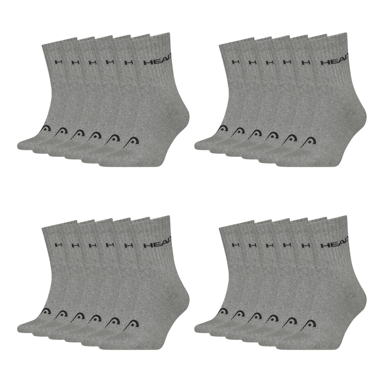 Head Sportsocken Short Crew Socken (12-Paar) mit Logo günstig online kaufen
