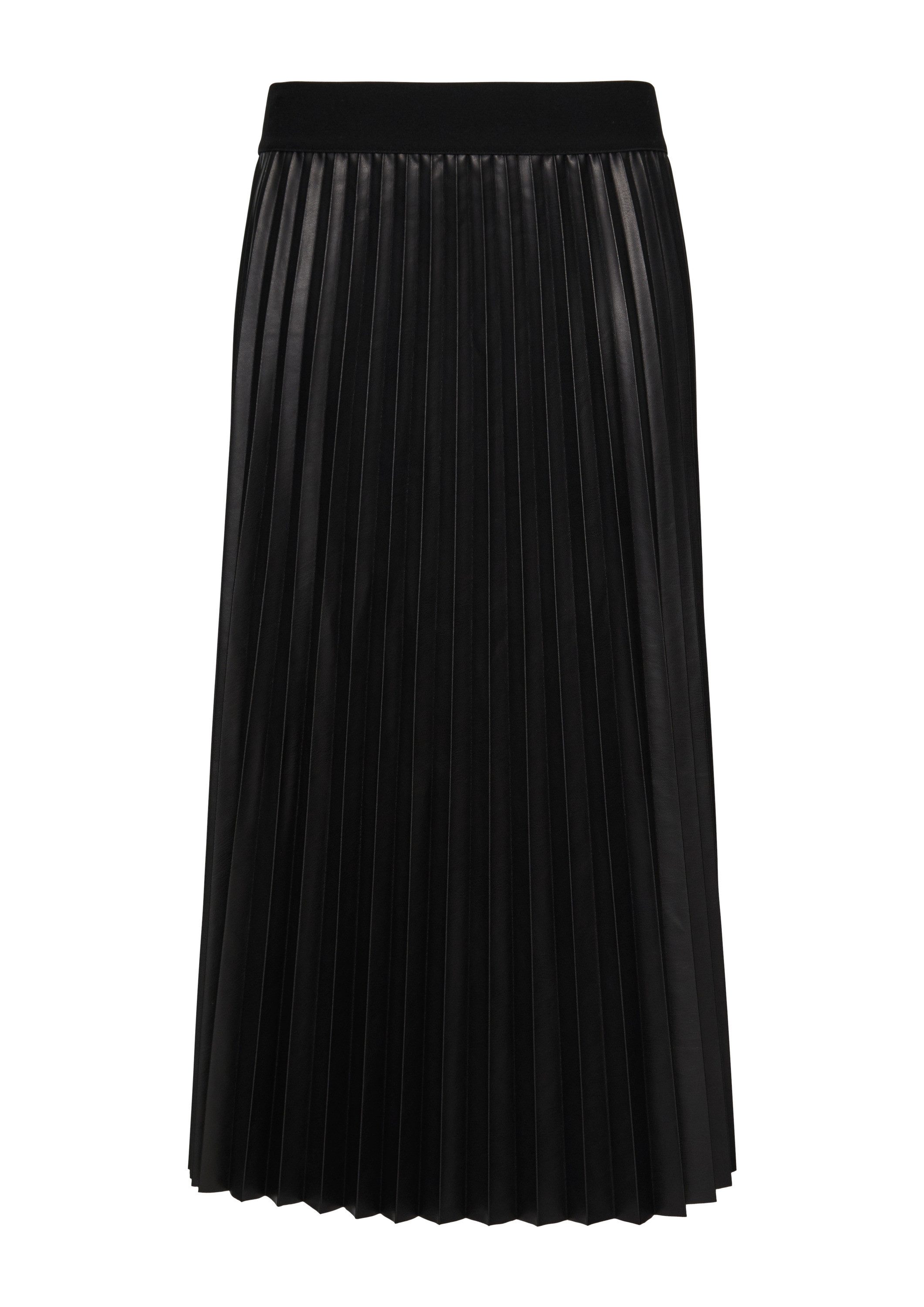 s.Oliver Midirock Rock Plisseerock aus Lederimitat günstig online kaufen