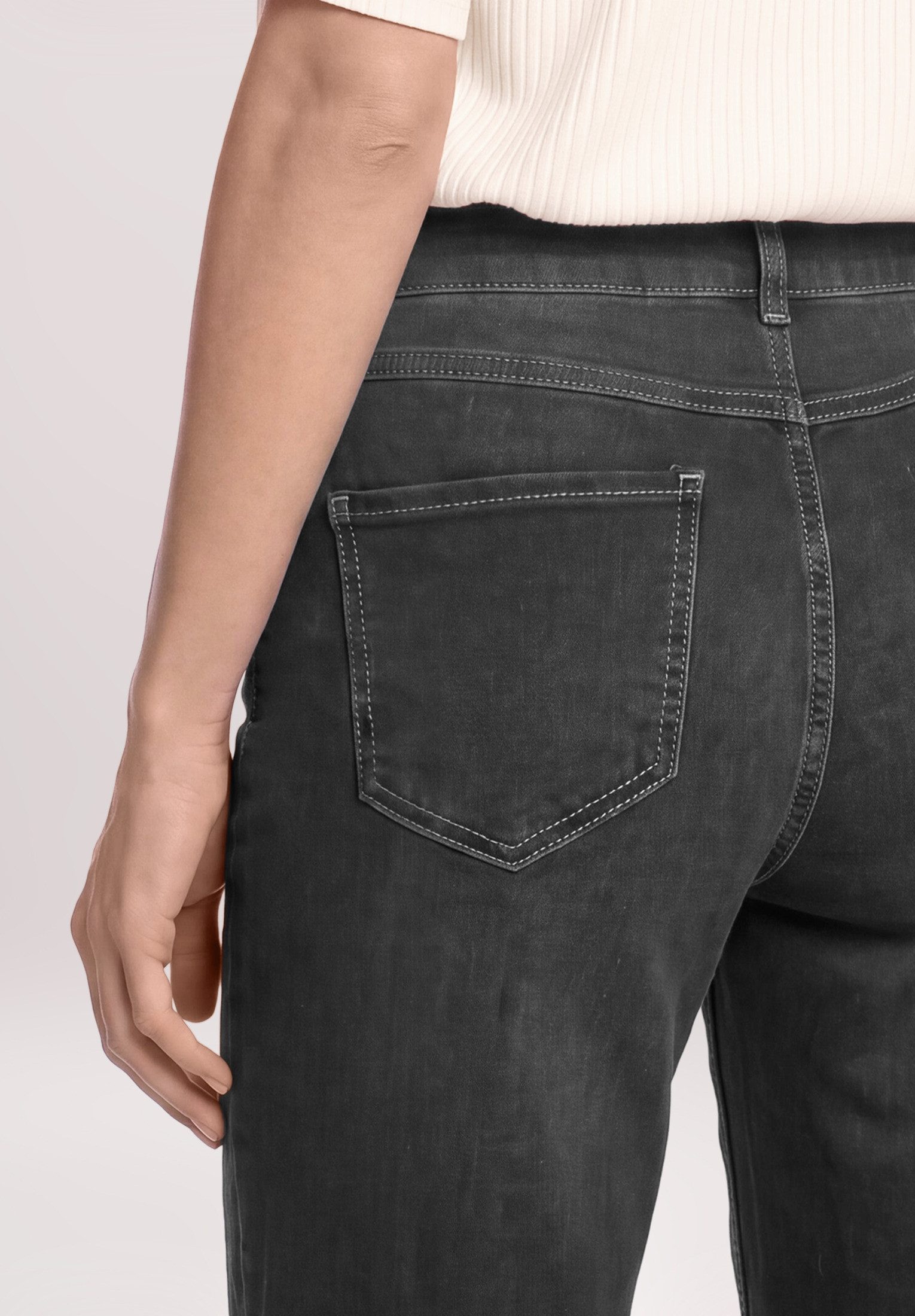 Cartoon Ankle-Jeans Damen mit Waschung – Bild 5 von 5