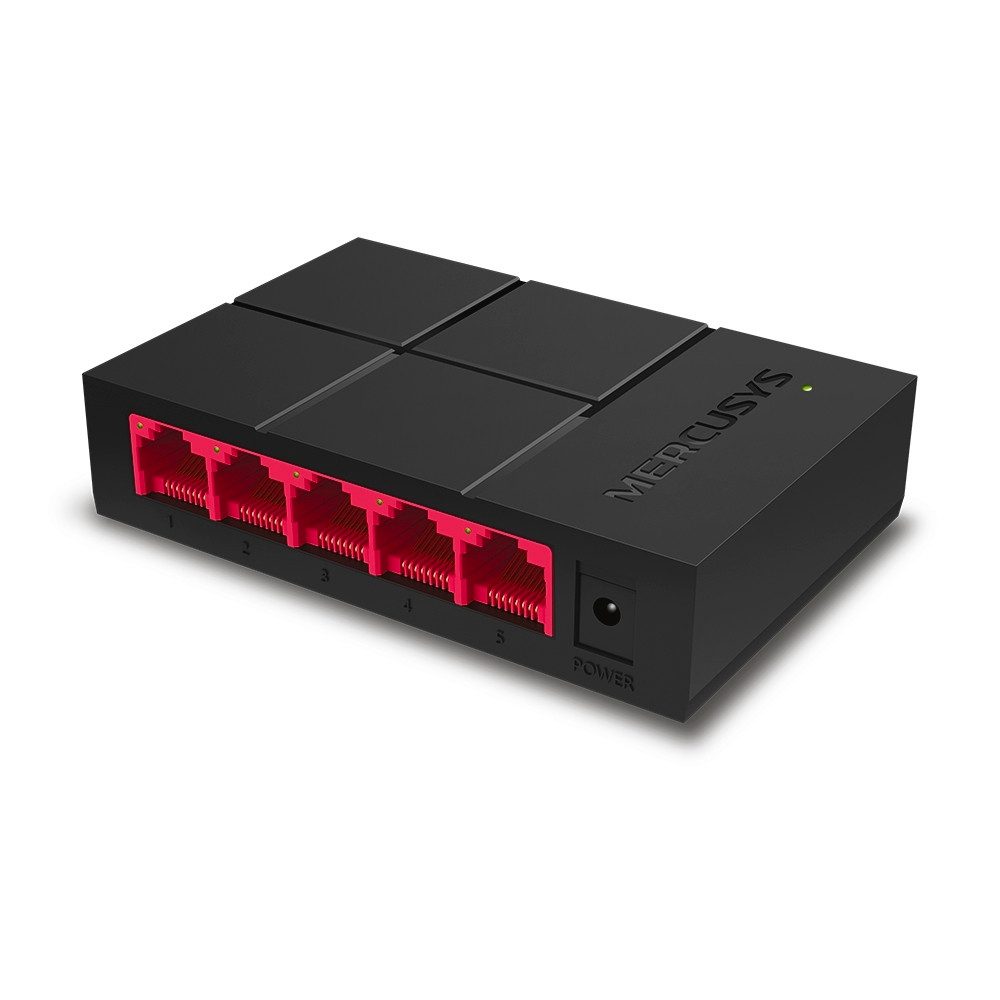 tp-link Mercusys MS105G 5-Port Gigabit Desktop Switch Netzwerk-Switch (Einfache Erweiterung des verkabelten Netzwerks)