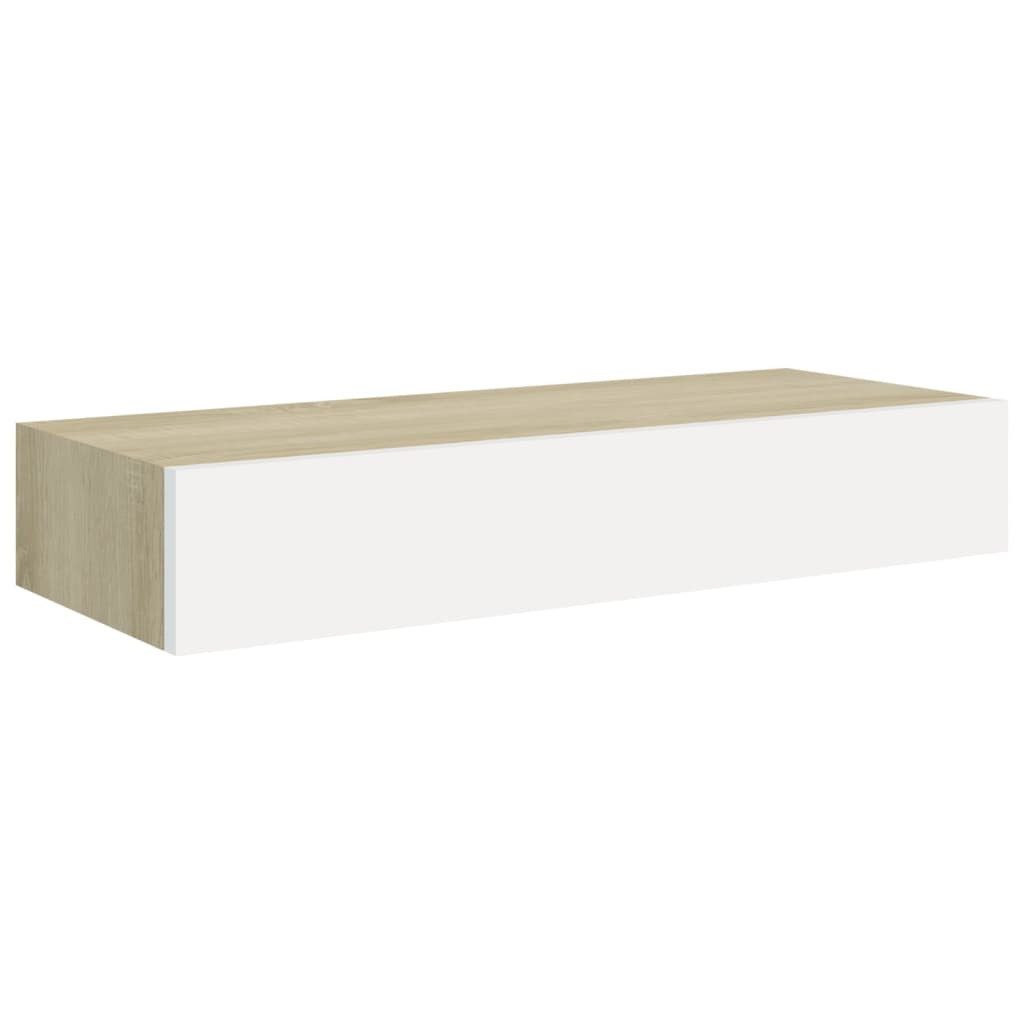 vidaXL Wandregal 60 x 235 x 10 cm Schweberegal Schwebendes Regal Wandregal mit Schublad