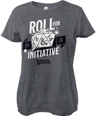 DUNGEONS & DRAGONS T-Shirt D&D Roll For Initiative Girly Tee