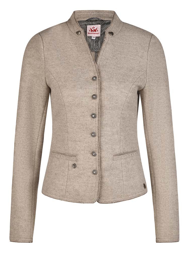 Spieth & Wensky Trachtenjacke Trachtenjacke Halfing WJ D Walkoptik creme