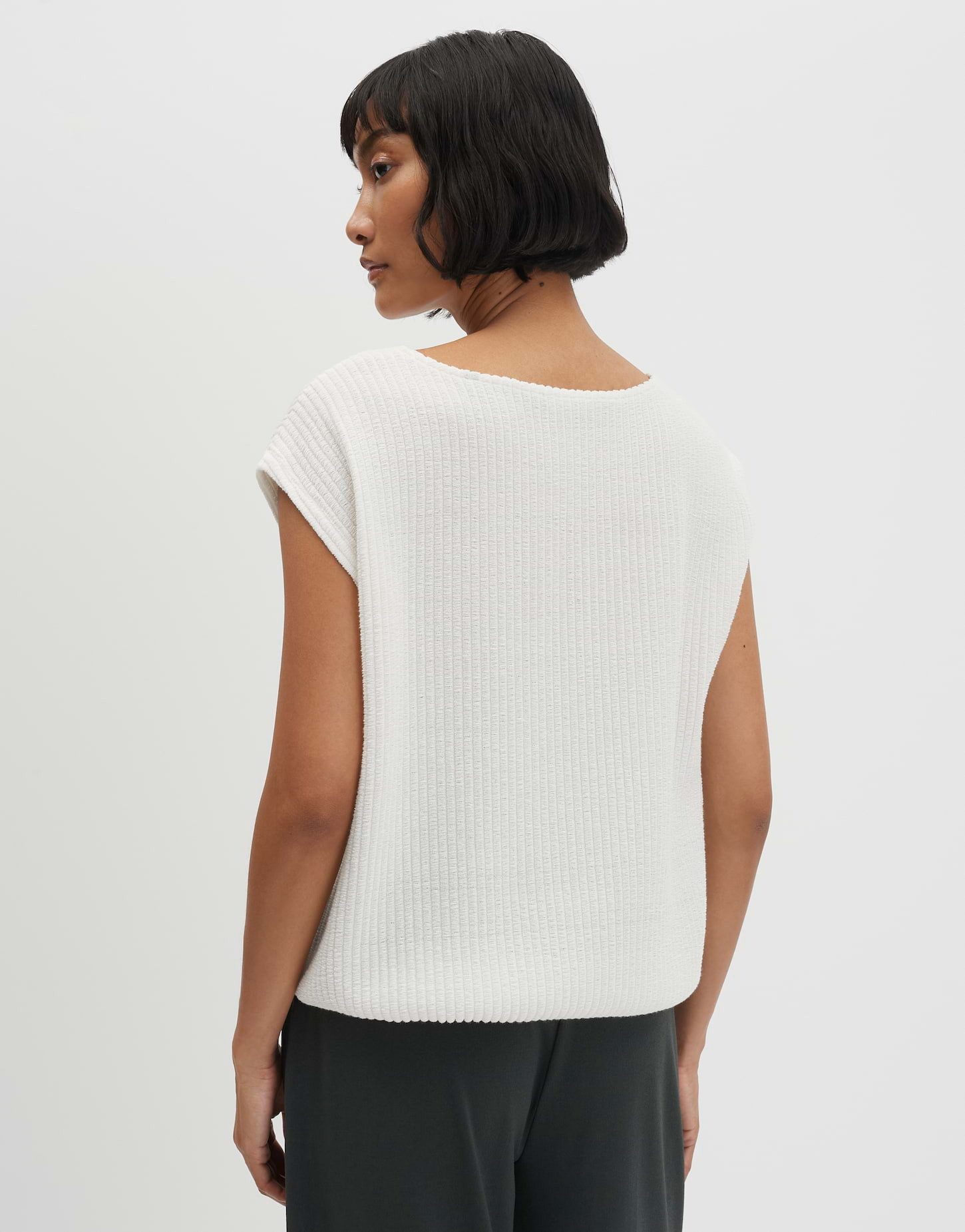 someday Sweatshirt Uphia aus Sweatware mit Rippstruktur Mit feiner Rippenstruktur und elastischem Saum