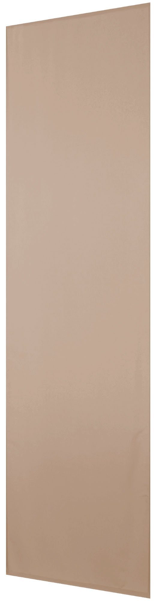 Vorhang, Bestlivings, Klettband (1 St), 245cm 60cm Klettband x Microfaser, Sandgrau mit blickdicht, Schiebegardine (BxL), Blickdichte