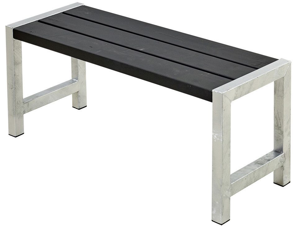 PLUS Bank Plus Cafebank 127x38x45 cm RAL 9005 Schwarz, Witterungsbeständig