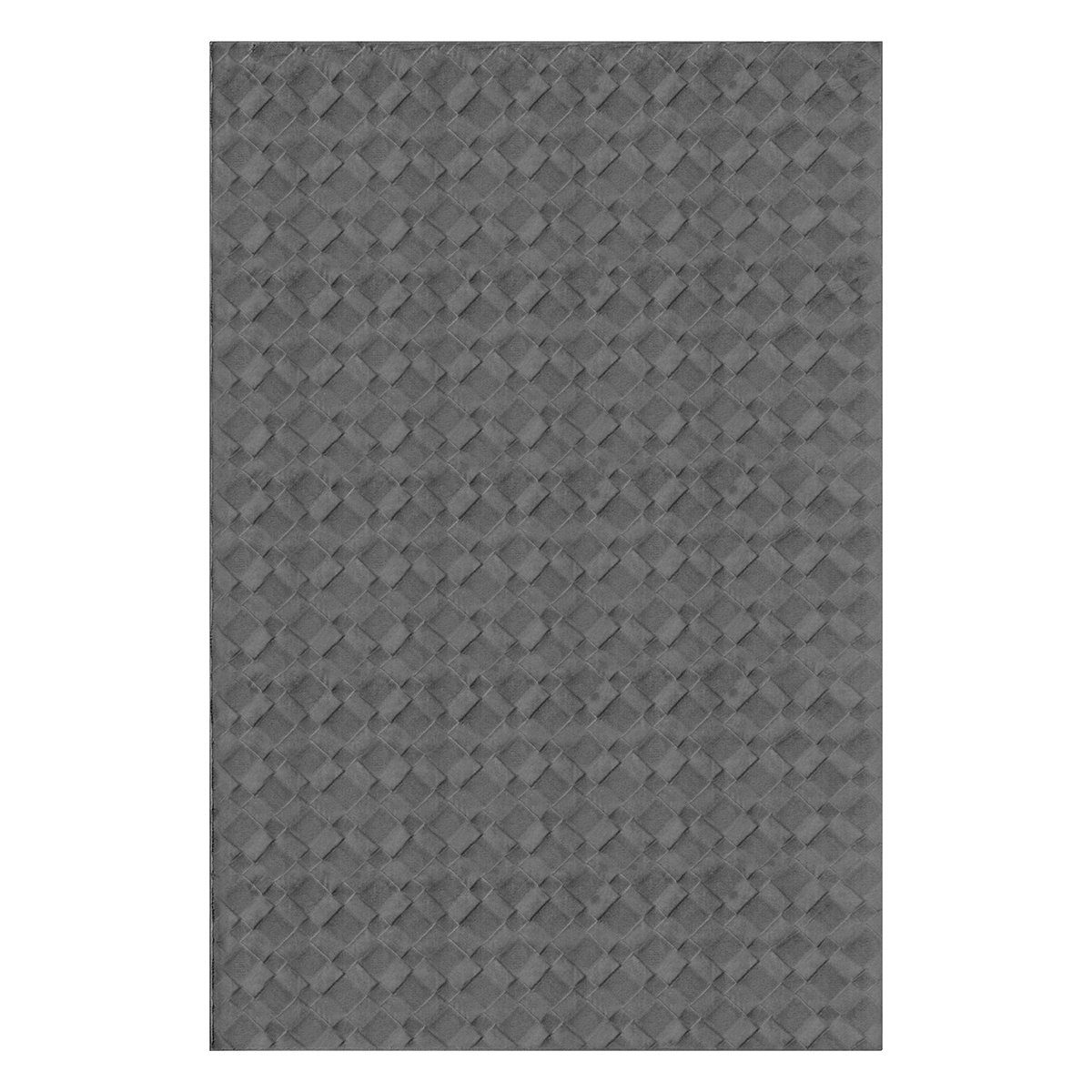 Teppich, flauschiger weicher - 16 carpet, Anthrazit pflegeleicht moderner robust Flor, 3D-Optik, Anti-Rutsch, und the rechteckig, mm, Höhe: und Rio Teppich