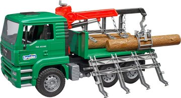 Bruder® Spielzeug-Forstmaschine MAN Holztransporter mit Ladekran 43 cm (02769), Made in Europe