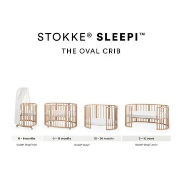 Himmelstange Sleepi Himmelstange - Hergestellt aus massivem Buchenholz, Stokke, Kompatibel mit Stokke Sleepi Baby-/Kinderbett & Mini V2