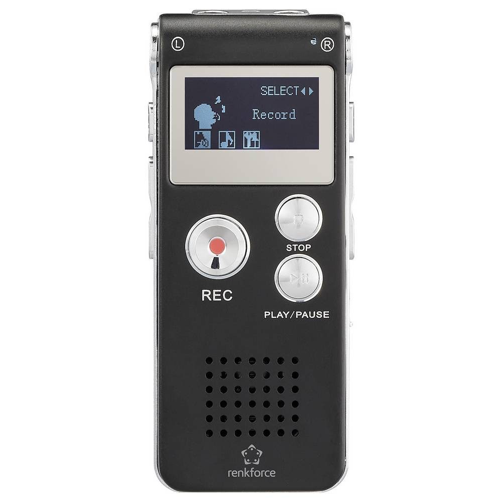 Renkforce RF-DVR-L169 Digitales Diktiergerät Aufzeichnungsdauer (max) 25 h Digitales Diktiergerät